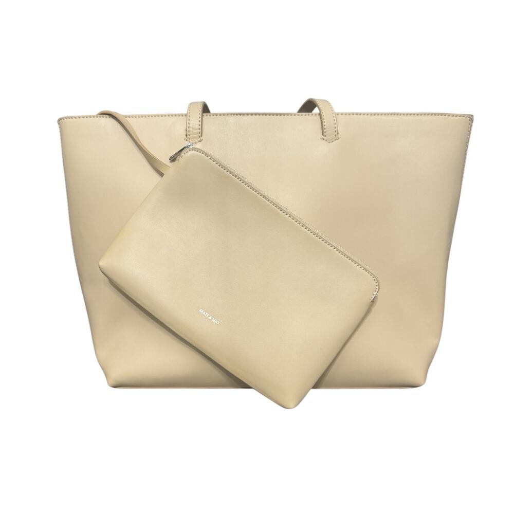 NWOT! Matt & Nat NIVI Vegan Leather Sustainable Tote Bag with Interior Pouch